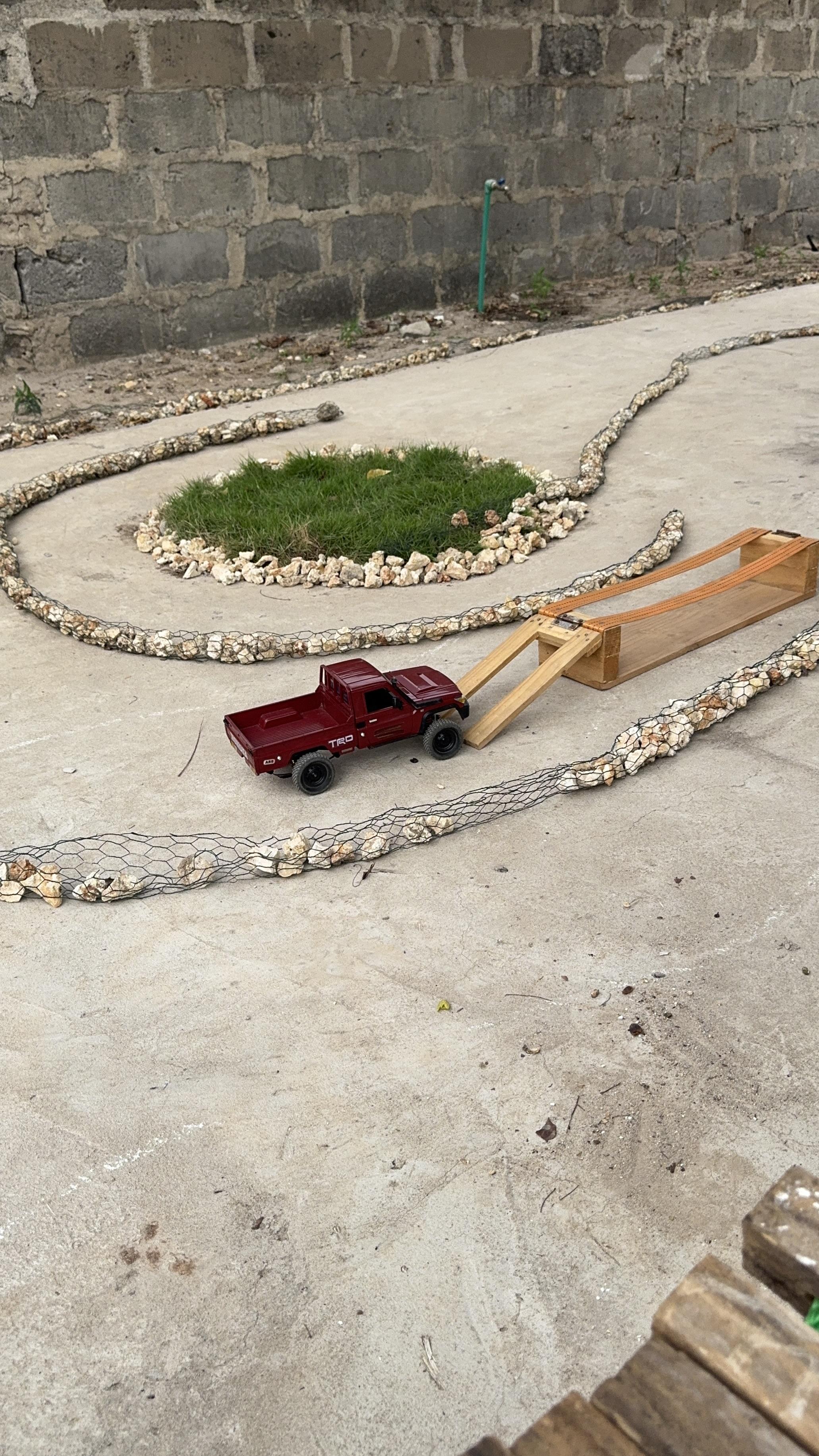 RC crawler in action